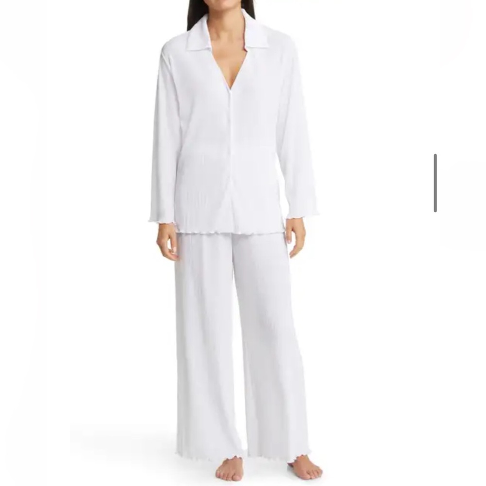 Plisse Pajama Set